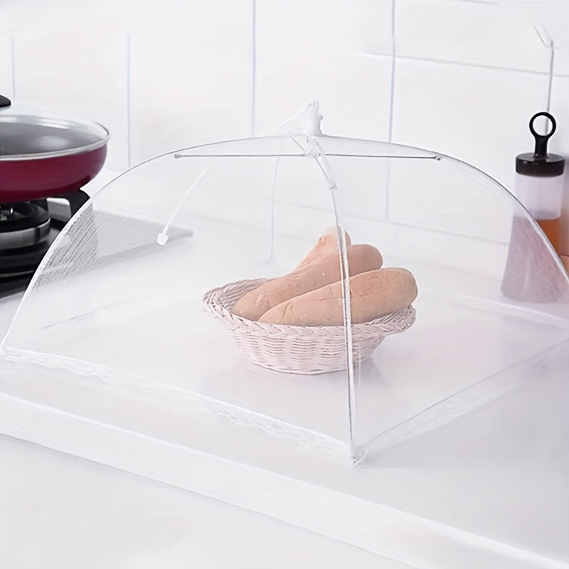 White Food Cover, Foldable Mesh Food Cover, Anti-mosquito Table Cover, Household Meal Cover, Kitchen Tools