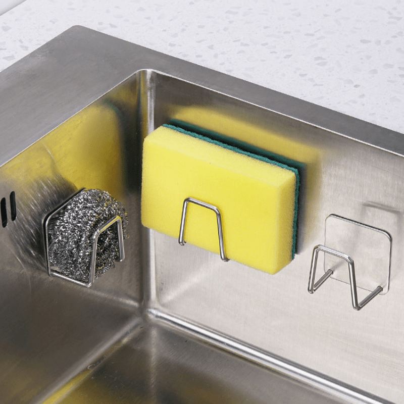Rust-Proof Stainless Steel Sink Caddy - Keep Your Kitchen Accessories Dry And Organized!
