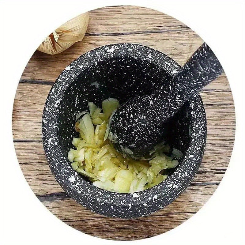 1 Set Grinding Bowl, Kitchen Garlic Mincer, Multi-Purpose Grinder, Home Spice Crusher, Seasoning and Grain Mill Tool, Kitchen Gadget