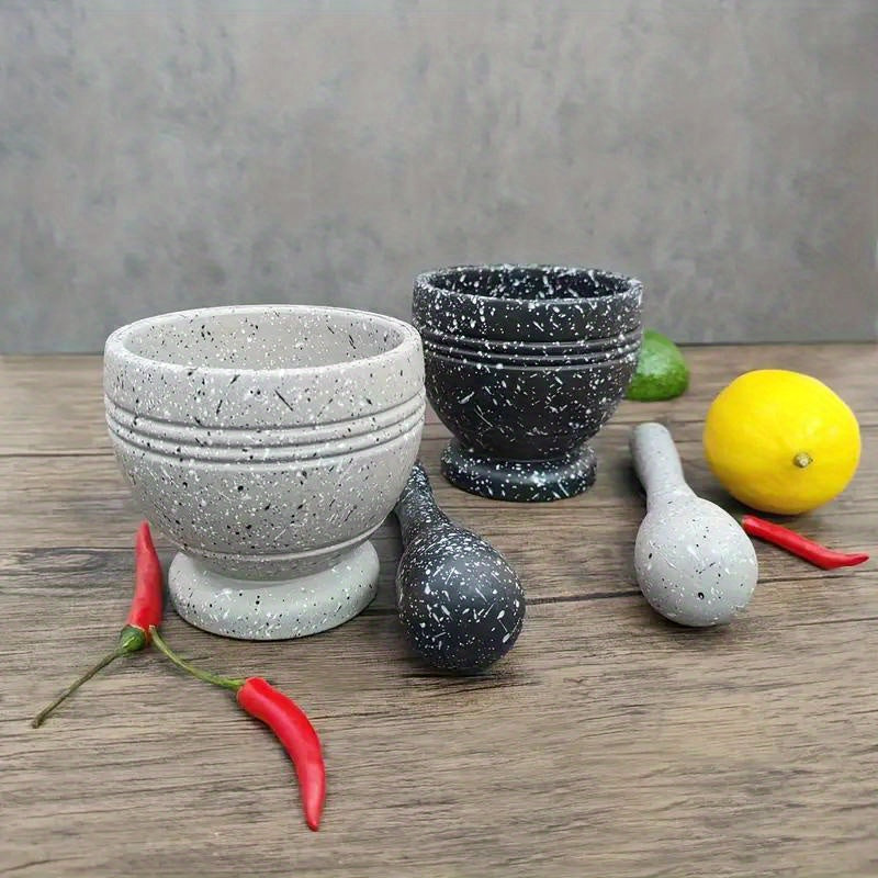 1 Set Grinding Bowl, Kitchen Garlic Mincer, Multi-Purpose Grinder, Home Spice Crusher, Seasoning and Grain Mill Tool, Kitchen Gadget