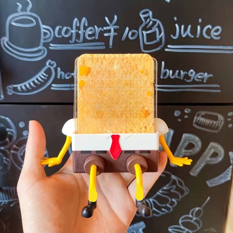 1pc Cartoon Sponge Shower Storage Rack - Hanging Plastic Shower Organizer For Bathroom, Kitchen, And Bar