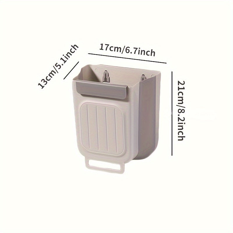 Kitchen Foldable Trash Can, Household Cabinet Hanging Trash Storage, Thickened Trash Can Without Bending