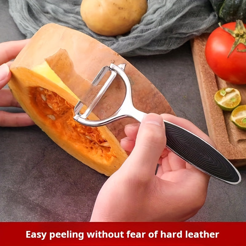 Versatile Stainless Steel Peeler - Perfect For Fruits & Potatoes, Ideal Kitchen Gadget
