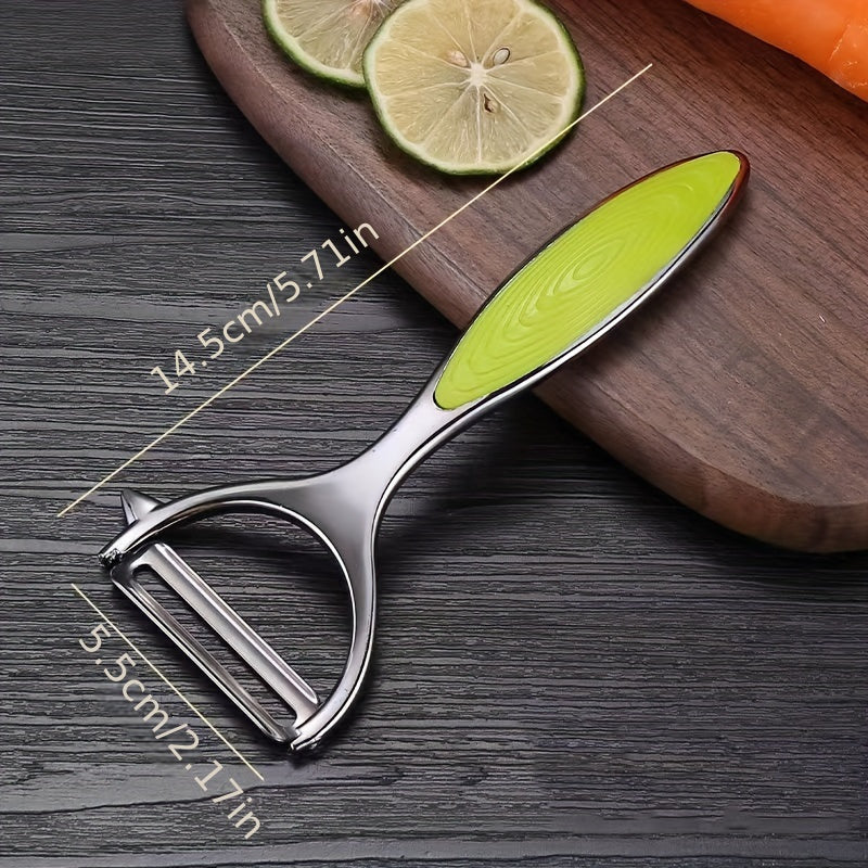 Versatile Stainless Steel Peeler - Perfect For Fruits & Potatoes, Ideal Kitchen Gadget
