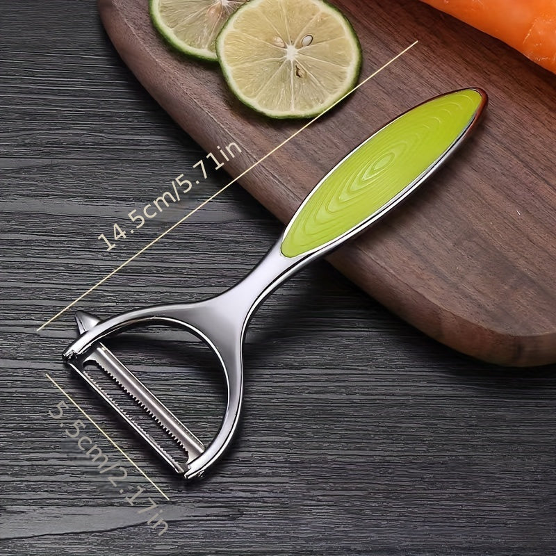 Versatile Stainless Steel Peeler - Perfect For Fruits & Potatoes, Ideal Kitchen Gadget