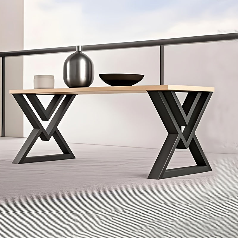 16-Inch Heavy-Duty Coffee Table Legs - Metal Frame with Wooden Top Option, DIY Bench Legs (No Boards Included) - Perfect for Home and Office Furniture, Furniture Legs