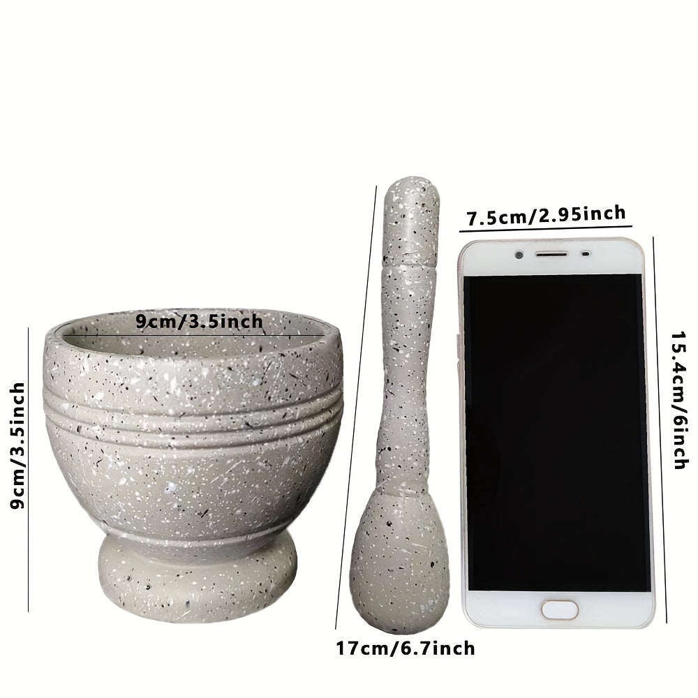 1 Set Grinding Bowl, Kitchen Garlic Mincer, Multi-Purpose Grinder, Home Spice Crusher, Seasoning and Grain Mill Tool, Kitchen Gadget