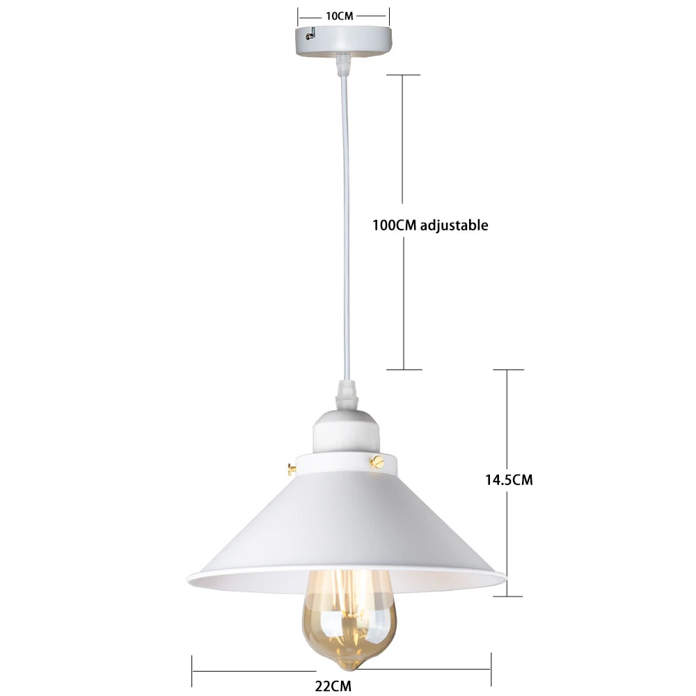 Lampade a sospensione vintage Loft Russia Lampada a sospensione Lampada a sospensione retrò Paralume per cucina Sala da pranzo Camera da letto Illuminazione domestica E27