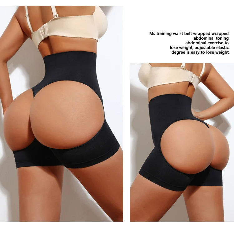 Women High Waist Shaping Control Panty Butt Lifter Shapewear Sexy Show Buttocks Slim Shorts Sexy Underwear Slimming Body Shaper