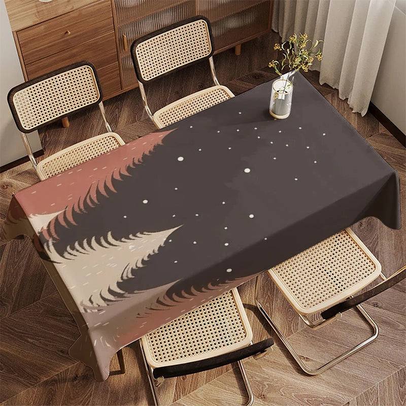 Tovaglia a tema natalizio Tovaglia da cucina per ristorante Soggiorno Decorazione domestica Decorazione rettangolare per feste