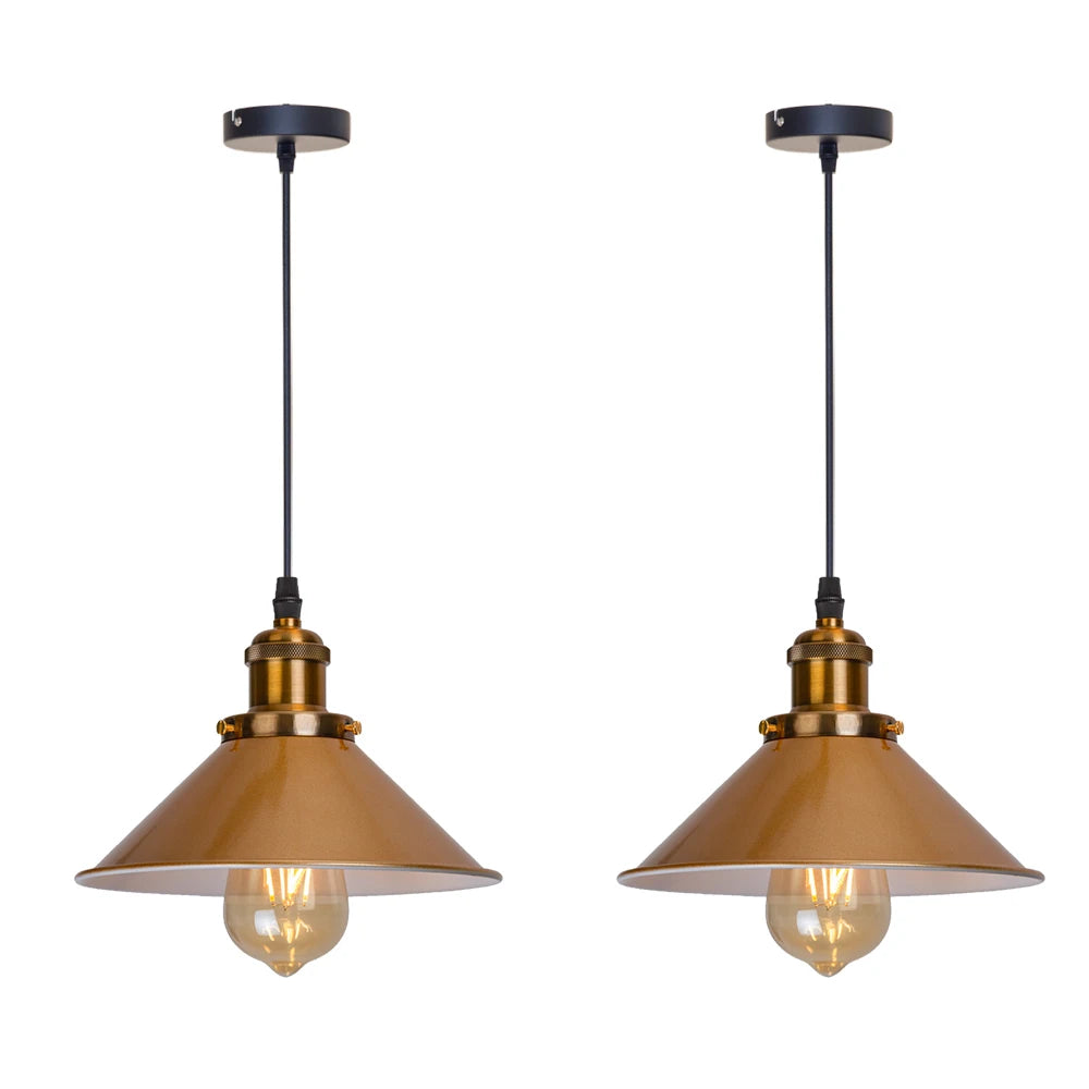 Lampade a sospensione vintage Loft Russia Lampada a sospensione Lampada a sospensione retrò Paralume per cucina Sala da pranzo Camera da letto Illuminazione domestica E27