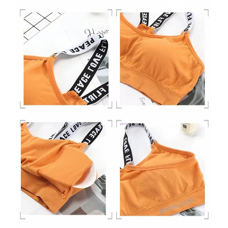 Reggiseno sportivo da donna sexy per palestra Top Fitness Yoga Pad femminile Abbigliamento sportivo Canotte Sport Push Up Reggiseni sportivi Intimo