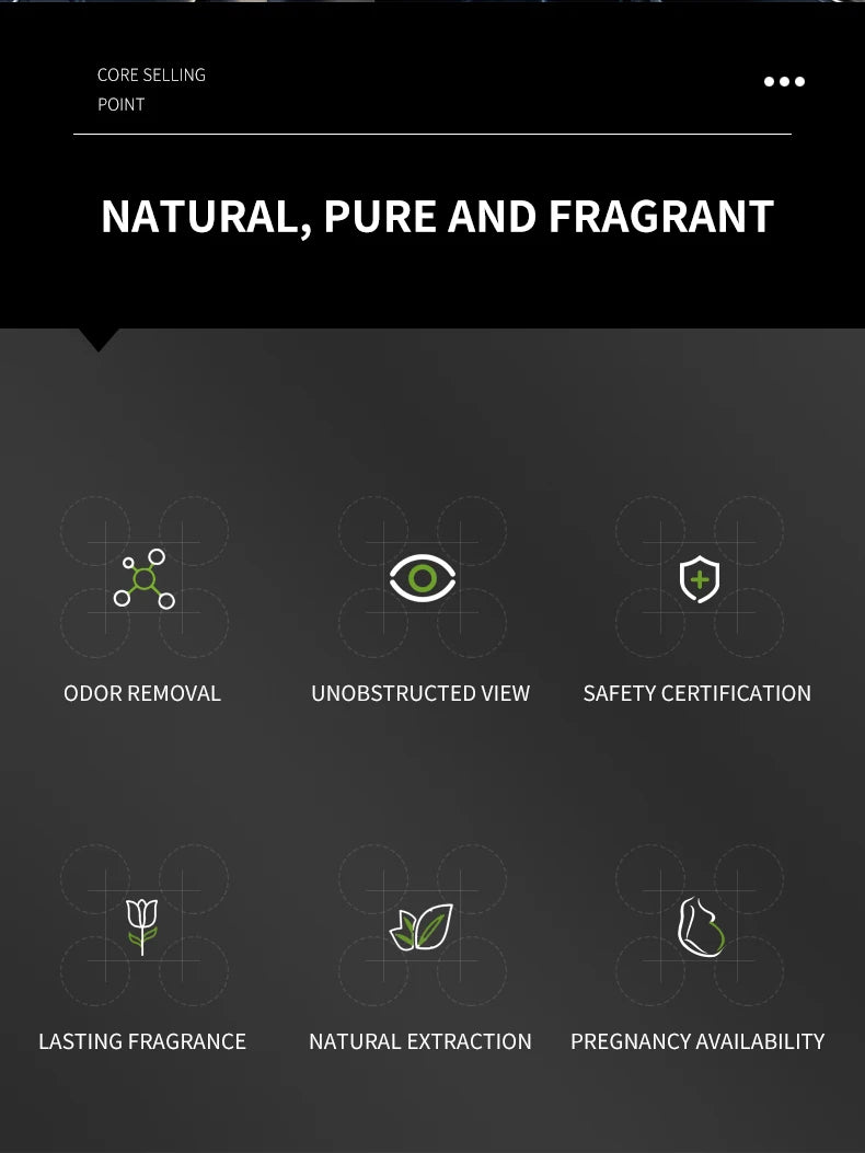 Profumo Profumo per auto, una fragranza per auto utilizzata per accessori interni per auto, un deodorante per auto a lungo termine, mantiene affascinante e fresco