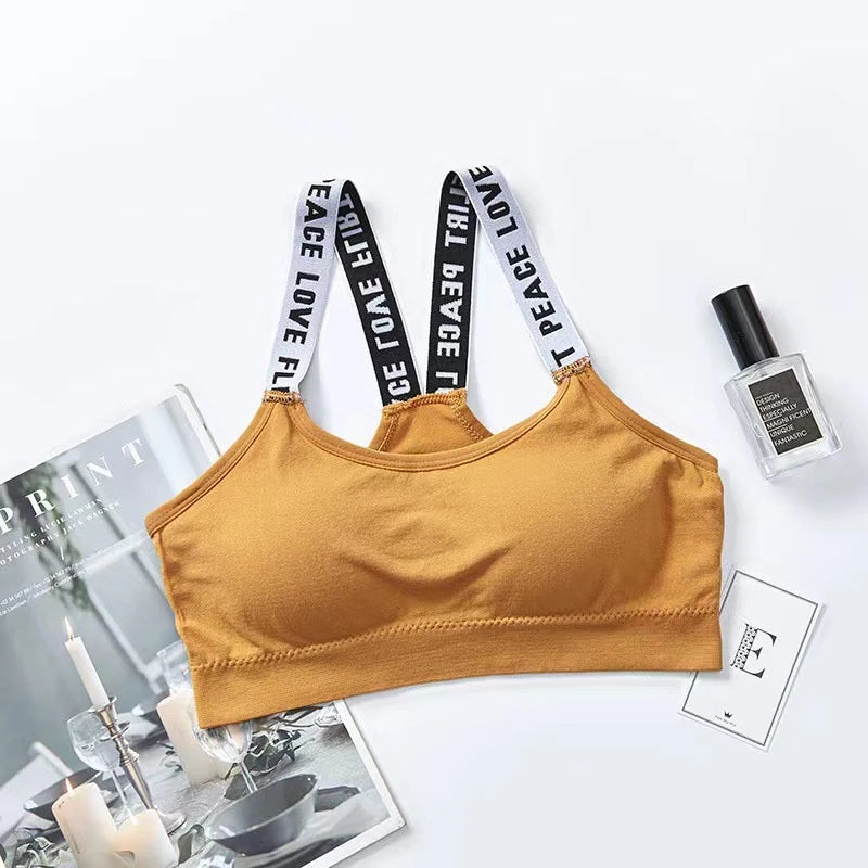 Reggiseno sportivo da donna sexy per palestra Top Fitness Yoga Pad femminile Abbigliamento sportivo Canotte Sport Push Up Reggiseni sportivi Intimo