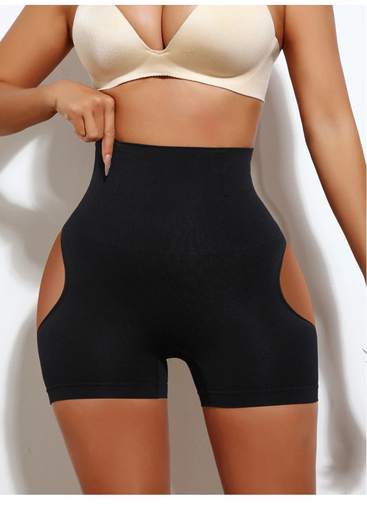 Women High Waist Shaping Control Panty Butt Lifter Shapewear Sexy Show Buttocks Slim Shorts Sexy Underwear Slimming Body Shaper