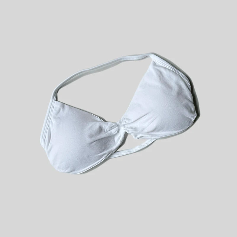 Reggiseno sportivo da donna con scollo all'americana push up con spalline sexy aperto sul retro palestra crop top imbottito senza cuciture allenamento yoga canotte