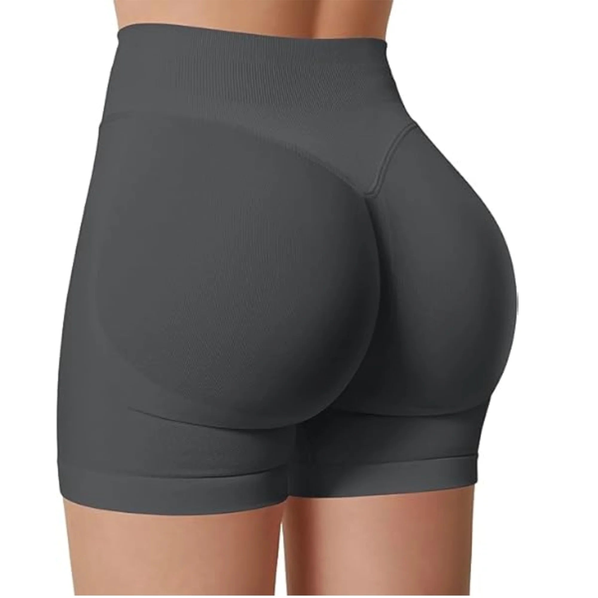 Summer High Waisted Yoga Shorts Fashionable and Sexy Running Fitness Pants Solid Color Yoga Leggings