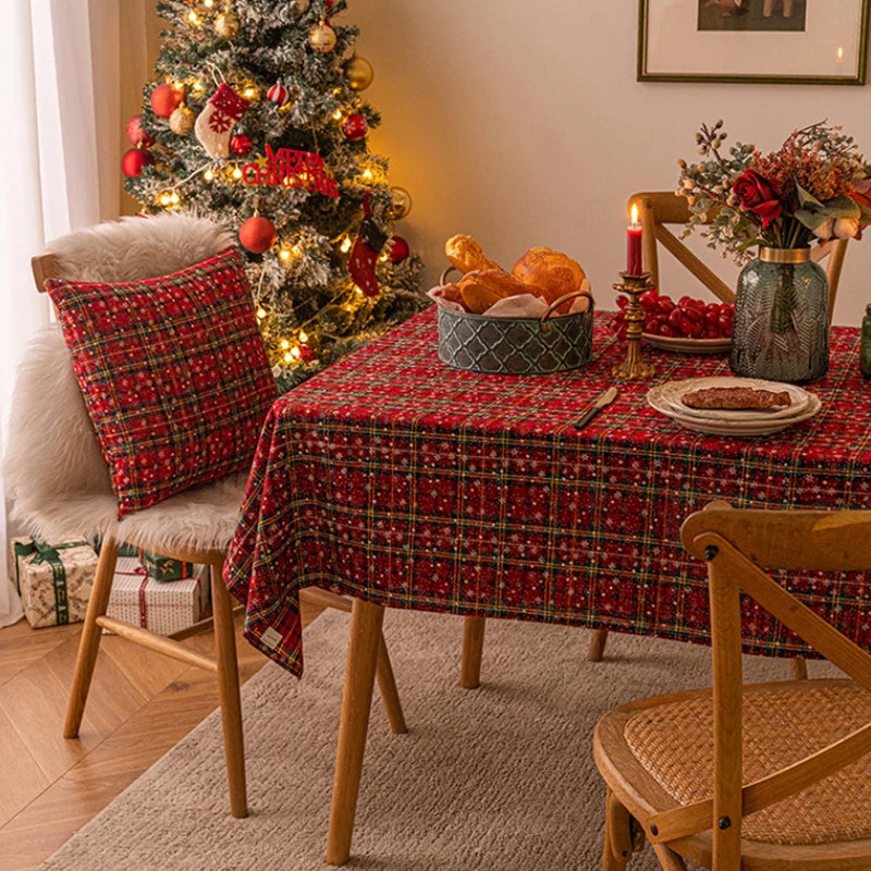 2025 Tovaglia natalizia adatta per feste, banchetti, ristoranti, decorazioni per la cucina