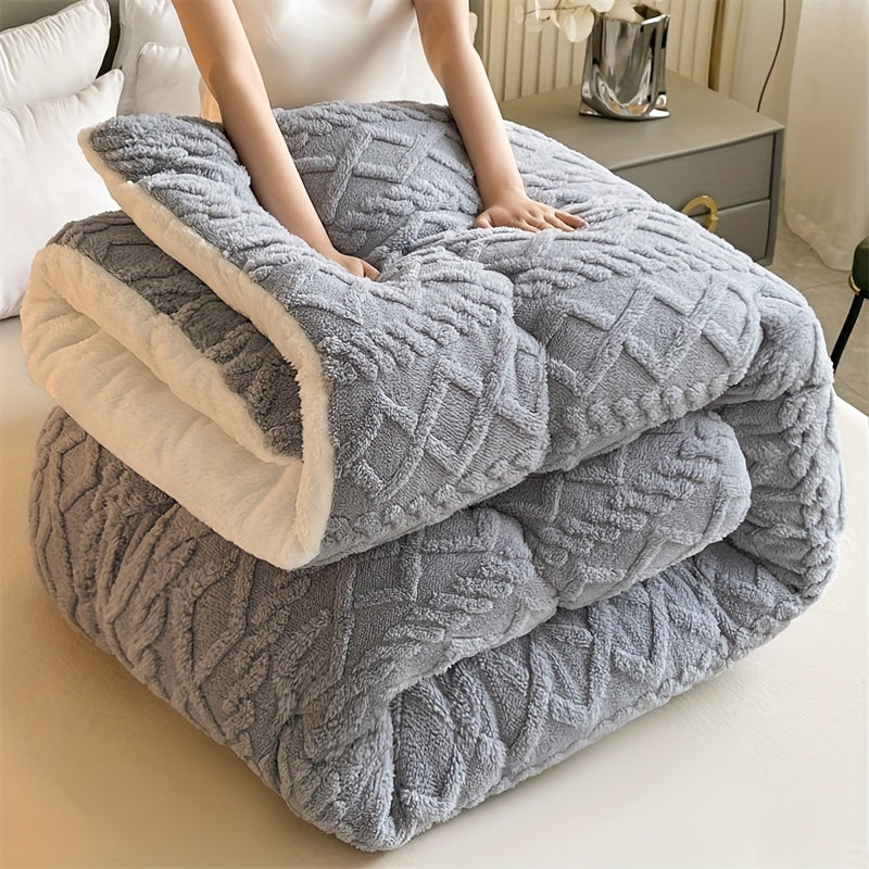 Ultra-Soft Taffeta Throw Blanket - Thick, Warm & Cozy for Winter | Machine Washable, Durable Polyester | Perfect for Bedroom & Guest Room
